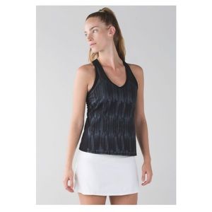 Lululemon Ace Tank Black/ Scratch Match Black Multi Size Small